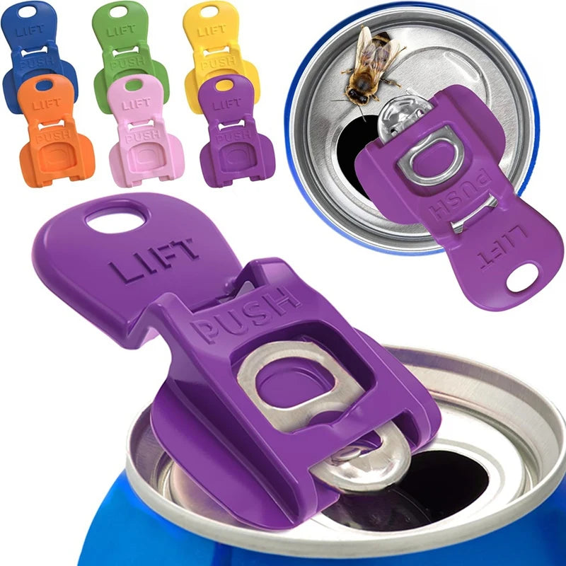 12Pcs Beverage Soda Protector Can Opener Color Coded Drink Shield Color Coded Drink Shield And Soda Protector Drink Shield