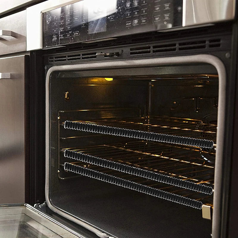 1Pc Oven Rack Protector Loaded Heat Resistant Silicone Oven Guard Child Safety Protection Toaster Baking Edge Guard