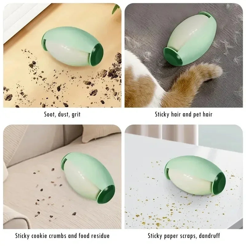 1Pc  Manual Lint Roller - Reusable & Washable Pet Hair Remover, Powerful Dust Cleaning with Durable , Lint Remover