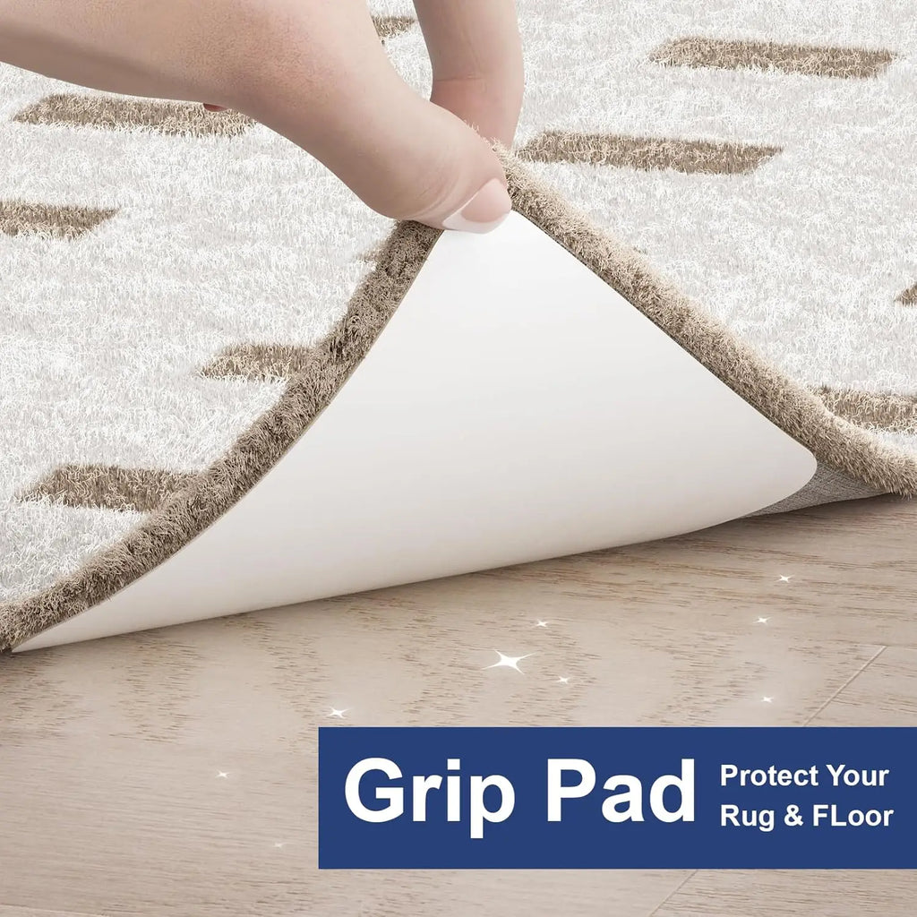 12pcs Home Techpro Double Sided Rug Pad Gripper for Hardwood Floors No Damage,Non Slip Rug Pads, Under Rug Carpet Tape