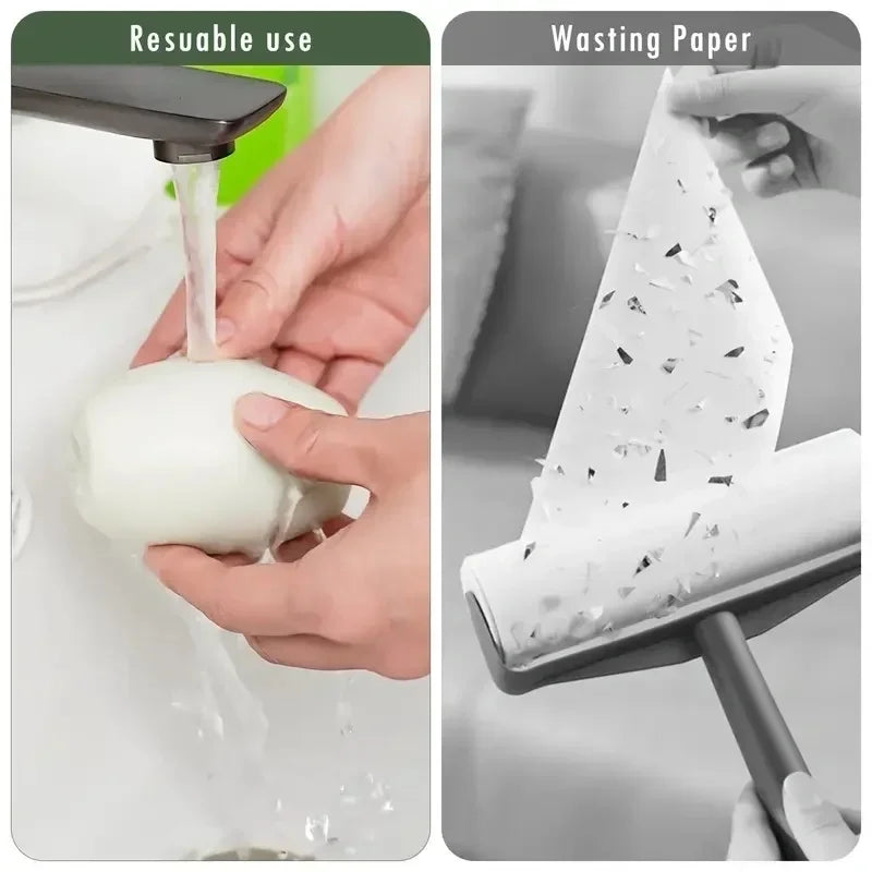1Pc  Manual Lint Roller - Reusable & Washable Pet Hair Remover, Powerful Dust Cleaning with Durable , Lint Remover
