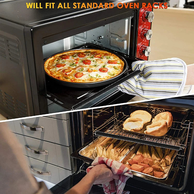 1Pc Oven Rack Protector Loaded Heat Resistant Silicone Oven Guard Child Safety Protection Toaster Baking Edge Guard