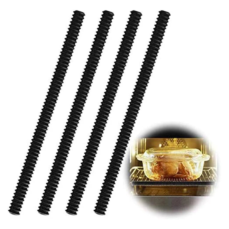 1Pc Oven Rack Protector Loaded Heat Resistant Silicone Oven Guard Child Safety Protection Toaster Baking Edge Guard